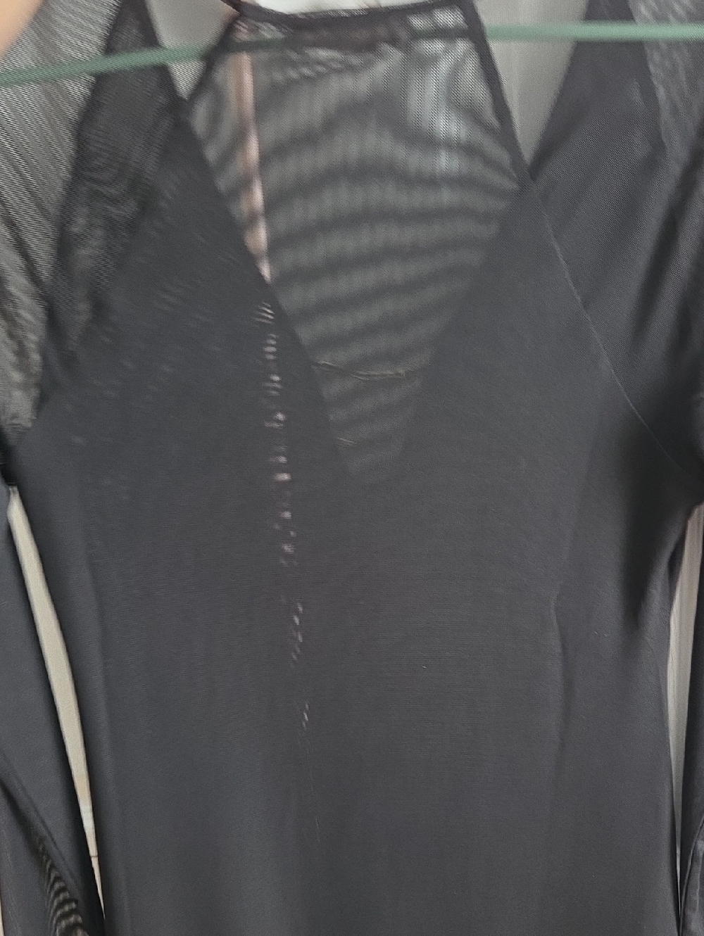 Caroline Constas Black Sheer Long Sleeve Maxi Dress Gold Hardware Accents - Picture 8 of 12